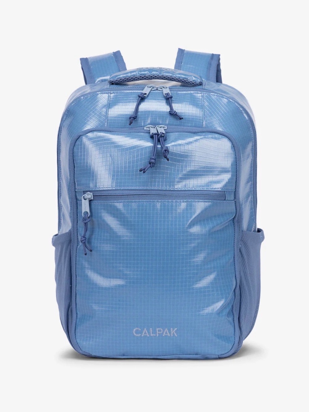 Calpak Glacier Blue Terra Backpack tote bag with Front Pocket